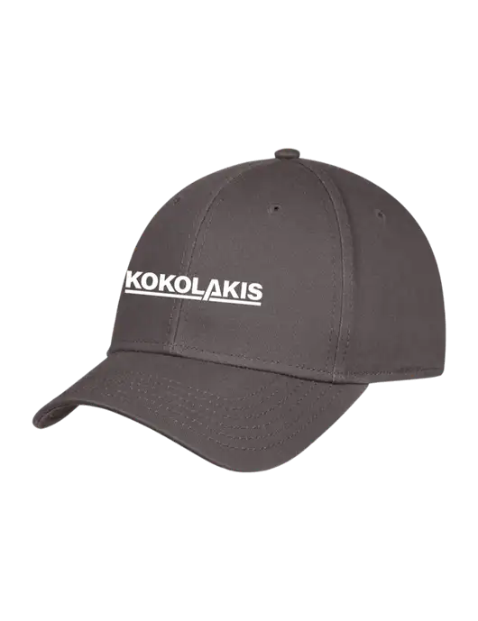 Charcoal Structured Cap Hook & Loop w/Kokolakis Logo