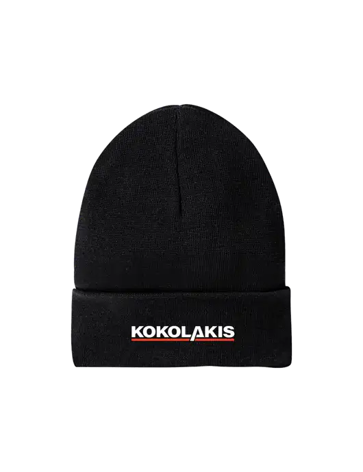 Recycled Black Beanie w/Kokolakis Logo