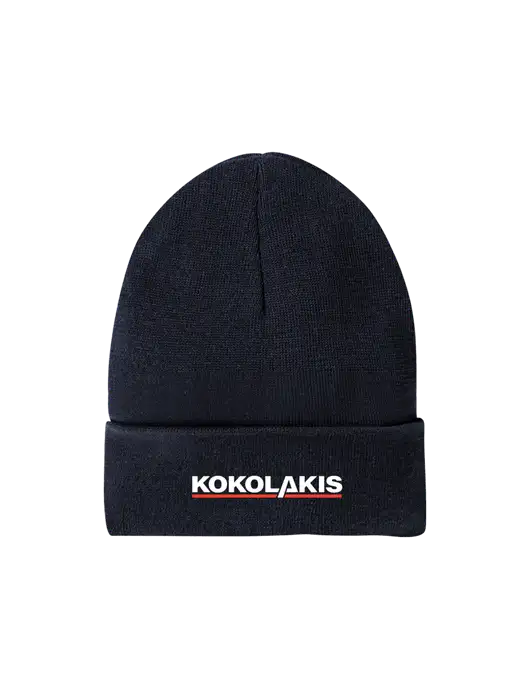 Recycled True Navy Beanie w/Kokolakis Logo
