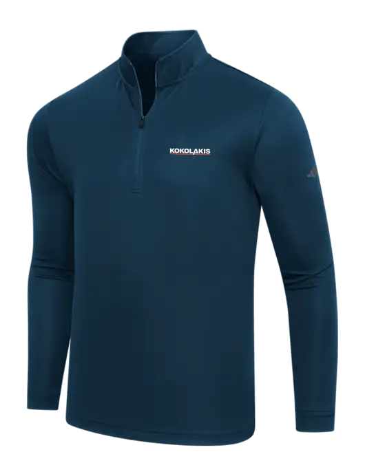 Adidas Navy Lightweight Quarter Zip Pullover w/Kokolakis Logo