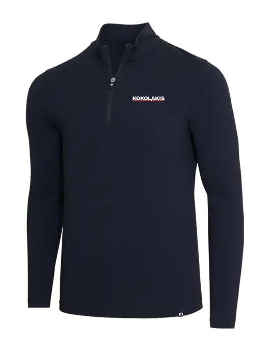 TravisMathew Black Crestview 1/4 Zip w/Kokolakis Logo