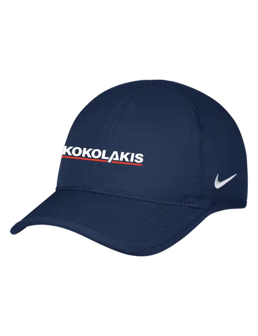 Nike Navy Featherlight Cap w/Kokolakis Logo