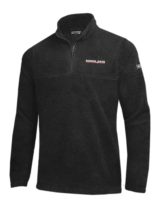 Columbia Black Steens Mountain Fleece 1/2 Zip Pullover w/Kokolakis Logo