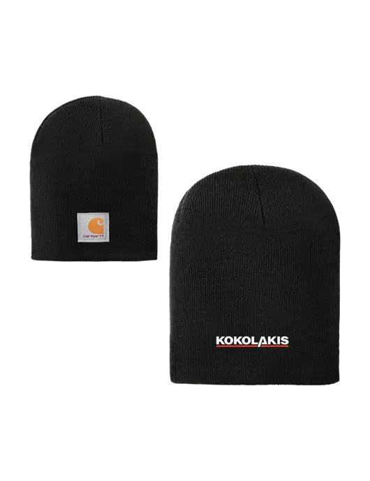 Carhartt Black Acrylic Knit Hat w/Kokolakis Logo