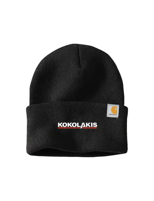 Carhartt Black Watch Cap 2.0 w/Kokolakis Logo
