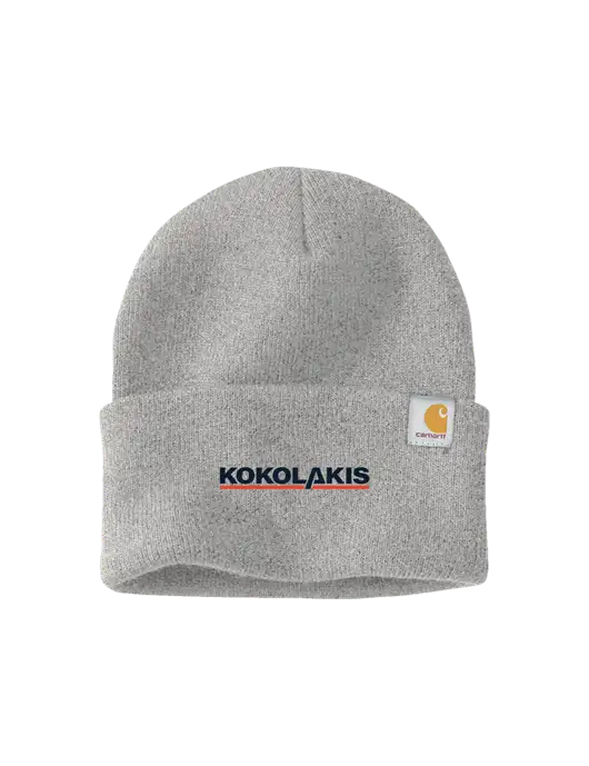 Carhartt Light Grey Heather Watch Cap 2.0 w/Kokolakis Logo