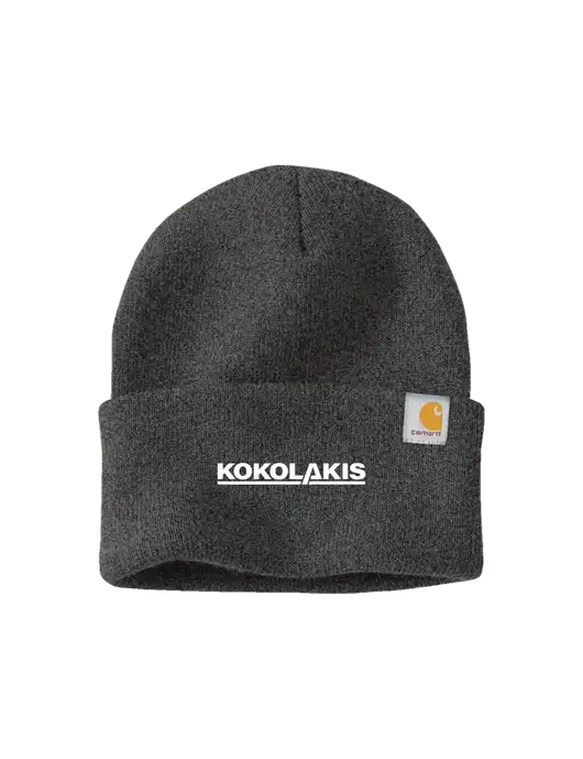 Carhartt Dark Grey Watch Cap 2.0 w/Kokolakis Logo