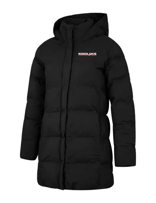 Mercer+Mettle Womens Deep Black Puffy Parka  w/Kokolakis Logo