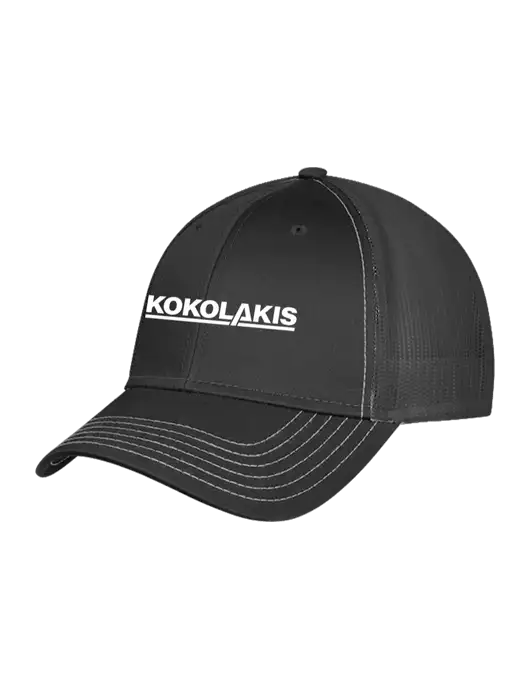 Charcoal Grey Mesh Trucker Cap Snap Back w/Kokolakis Logo