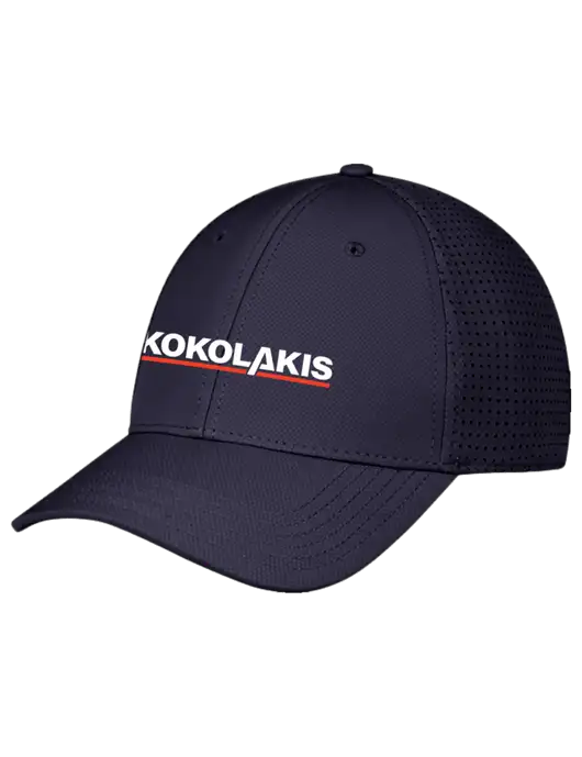 Navy Performance Stretchable Cap Hook & Loop w/Kokolakis Logo