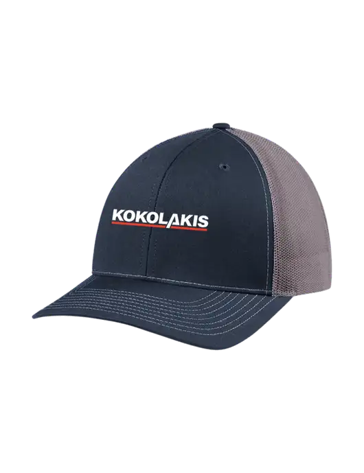 Richardson Adjustable Snapback Original 112 Trucker Cap Navy w/Charcoal Mesh w/Kokolakis Logo