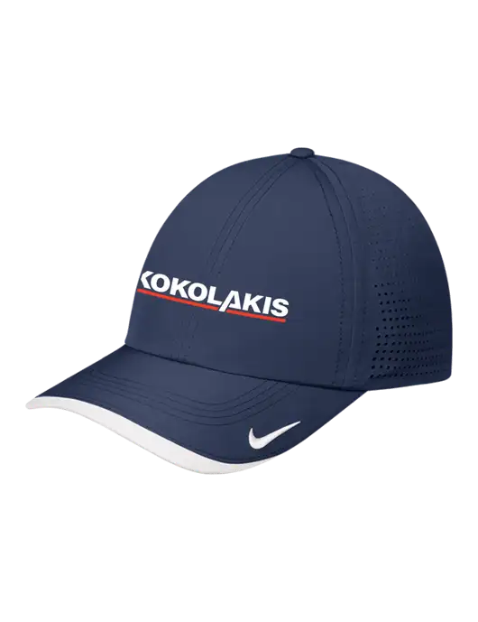 Nike Navy/White Dri-FIT Perforated Performance Cap w/Kokolakis Logo