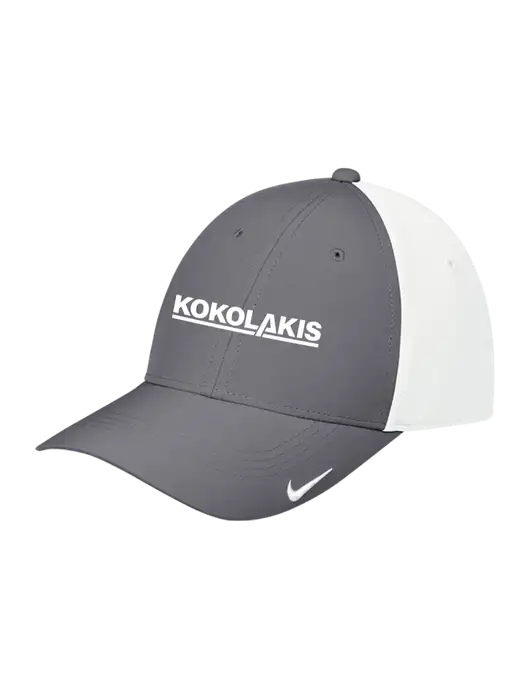 Nike Dark Grey/White Dri-FIT Legacy Cap w/Kokolakis Logo