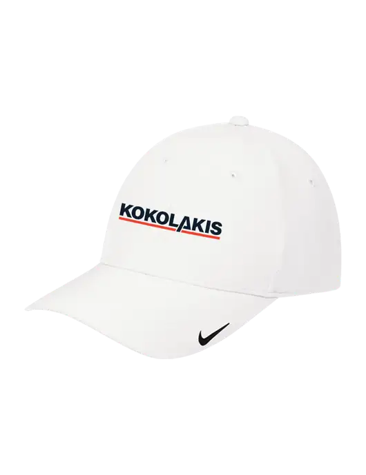 Nike White Dri-FIT Legacy Cap w/Kokolakis Logo