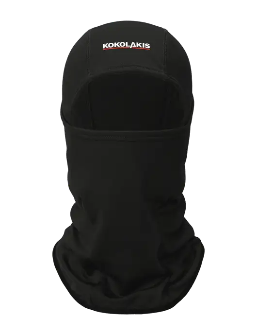 Black CornerStone Smooth Fleece Face Mask w/Kokolakis Logo