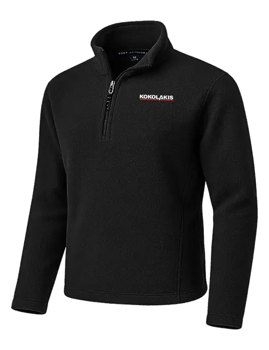 Black Fleece 1/4-Zip Pullover w/Kokolakis Logo