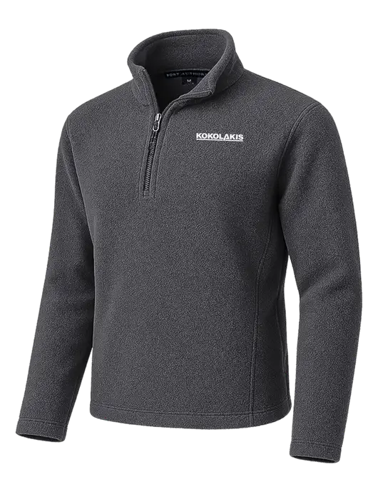 Dark Grey Fleece 1/4-Zip Pullover w/Kokolakis Logo