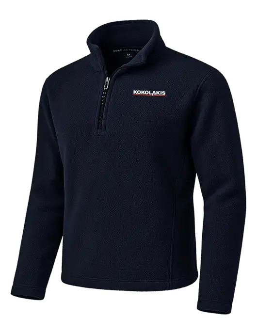 Navy Fleece 1/4-Zip Pullover w/Kokolakis Logo
