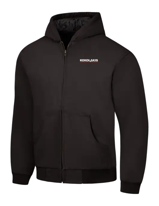 CornerStone Black Duck Cloth Hooded Work Jacket w/Kokolakis Logo