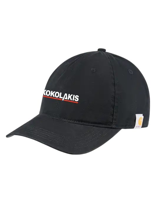 Carhartt Black Cotton Canvas Cap w/Kokolakis Logo