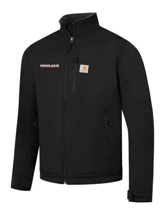 Carhartt Black Crowley Soft Shell Jacket w/Kokolakis Logo