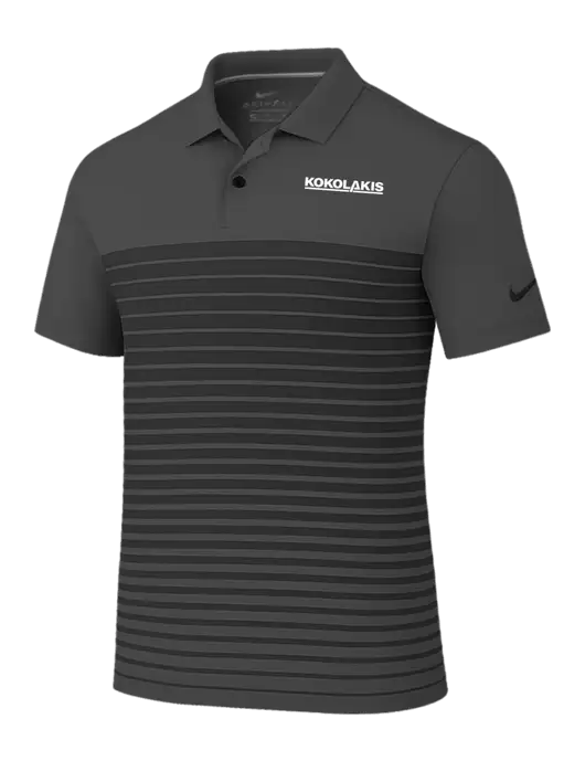 Nike Dark Grey Dri-FIT Vapor Block Polo w/Kokolakis Logo