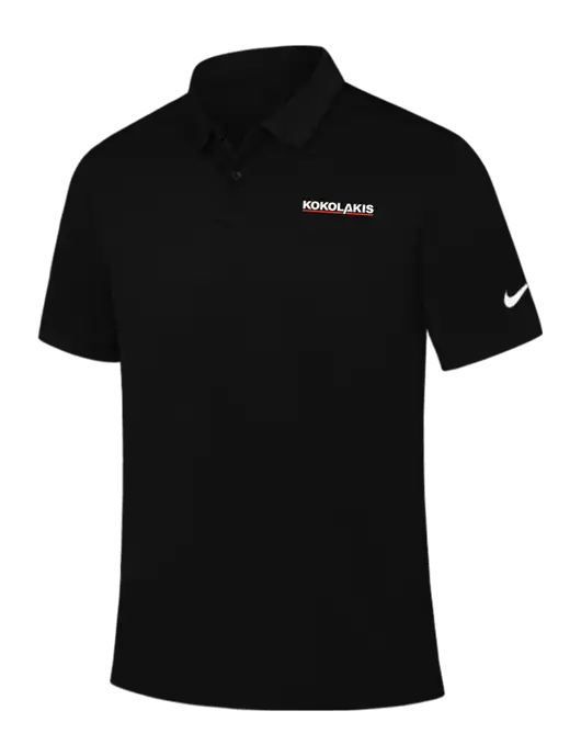 Nike Black Dry Essential Solid Polo w/Kokolakis Logo