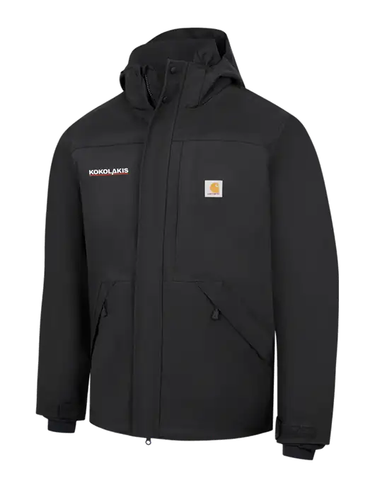 Carhartt Black Storm Defender Shoreline Jacket w/Kokolakis Logo
