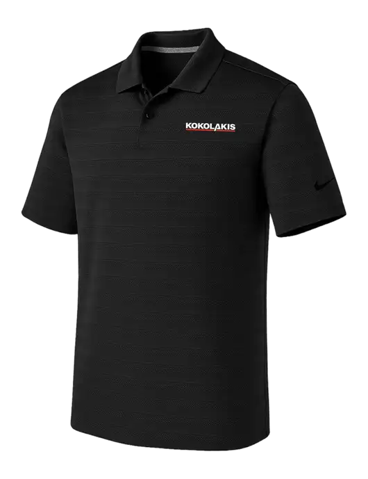 Nike Black Dri-FIT Vapor Jacquard Polo w/Kokolakis Logo