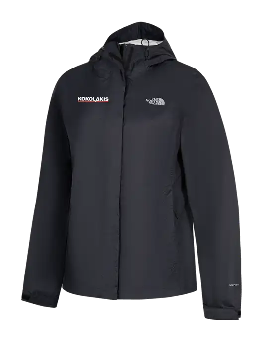 The North Face Womens Black DryVent Rain Jacket w/Kokolakis Logo