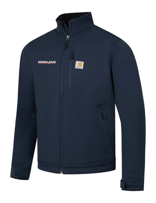 Carhartt Navy Crowley Soft Shell Jacket w/Kokolakis Logo