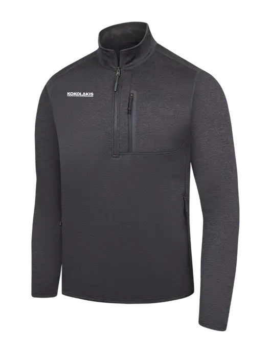 The North Face Dark Grey Heather Skyline 1/2-Zip Fleece w/Kokolakis Logo