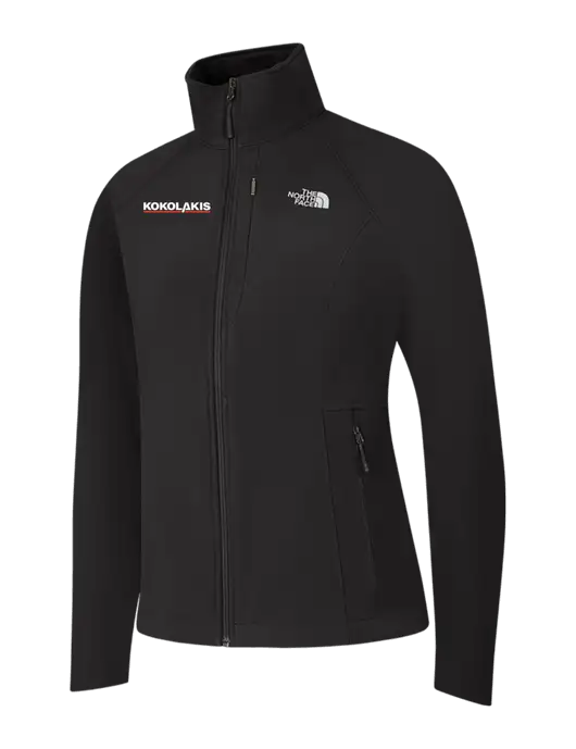 North Face Womens Black Apex Barrier Soft Shell Jacket  w/Kokolakis Logo
