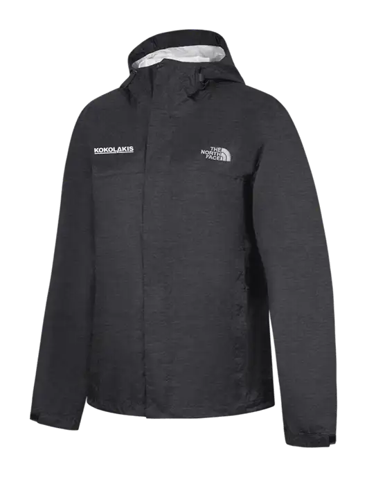 The North Face Dark Grey Heather DryVent Rain Jacket w/Kokolakis Logo