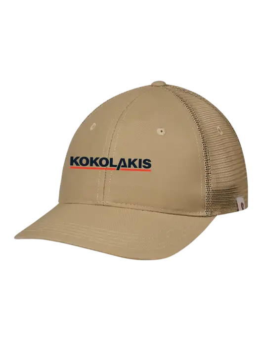 Carhartt Dark Tan Trucker Rugged Pro Series Cap w/Kokolakis Logo
