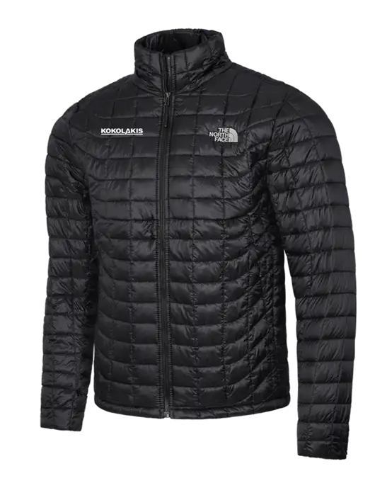 North Face Matte Black ThermoBall Trekker Jacket w/Kokolakis Logo