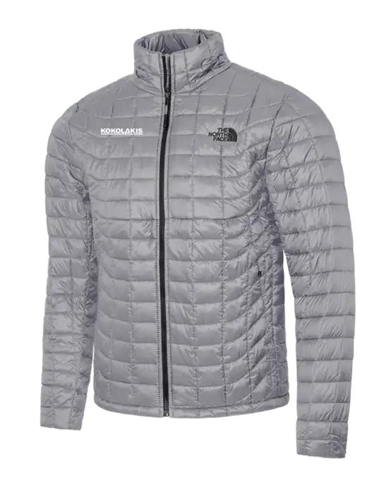 North Face Medium Grey ThermoBall Trekker Jacket w/Kokolakis Logo
