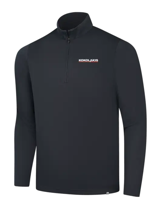 TravisMathew Black Coveside ¼-Zip w/Kokolakis Logo