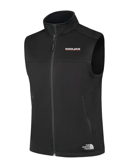 North Face Black Ridgewall Soft Shell Vest w/Kokolakis Logo