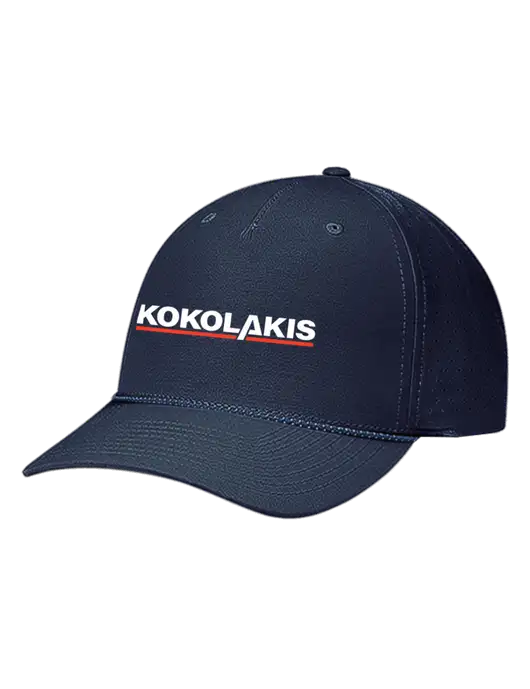 Richardson Laser Perf Performance Dark Navy/Navy-Grey-Blue Rope Cap w/Kokolakis Logo