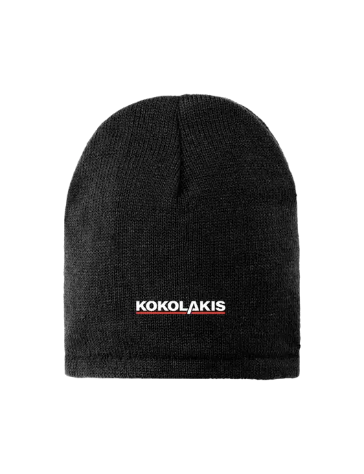 Black Fleece-Lined Beanie Cap w/Kokolakis Logo