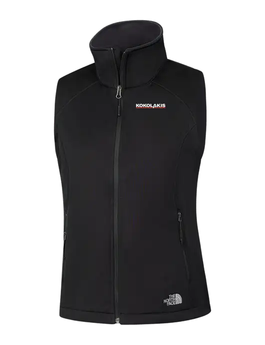 The North Face Womens Black Ridgewall Soft Shell Vest  w/Kokolakis Logo