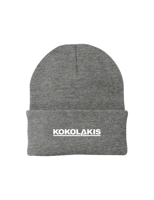 Medium Grey Heather Knit Cap w/Kokolakis Logo