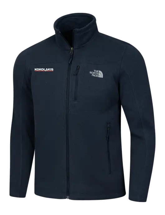 North Face Navy Heather Sweater Fleece Jacket w/Kokolakis Logo