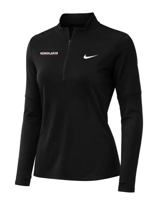 Nike Black Womens Dri-FIT Element 1/2-Zip Pullover w/Kokolakis Logo