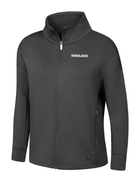 OGIO Womens Dark Grey Transcend Full-Zip w/Kokolakis Logo