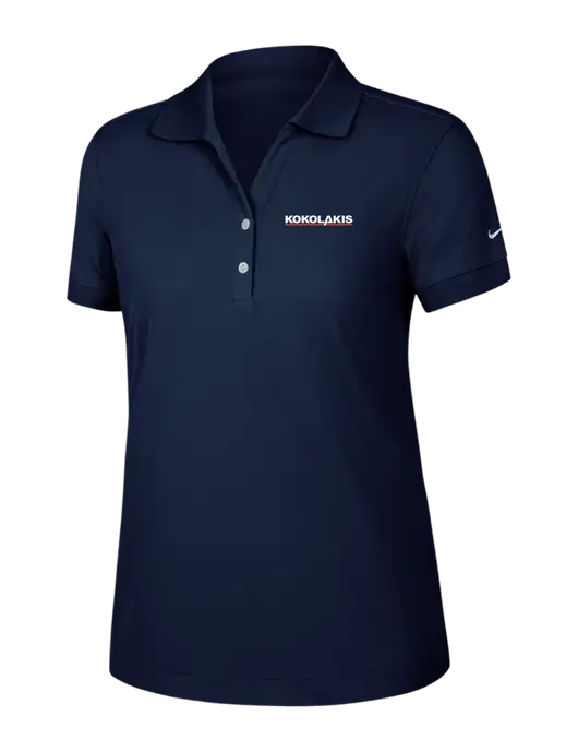 Nike Womens Dri-FIT Classic Dark Navy Polo w/Kokolakis Logo