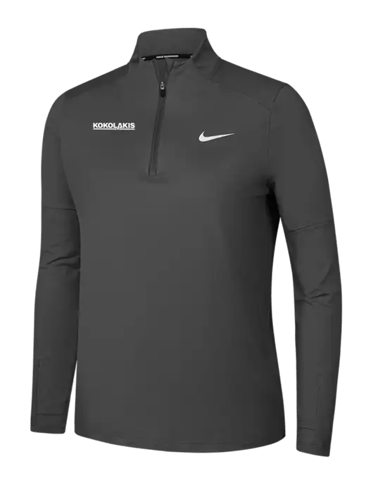 Nike Dark Grey Womens Dri-FIT Element 1/2-Zip Pullover w/Kokolakis Logo