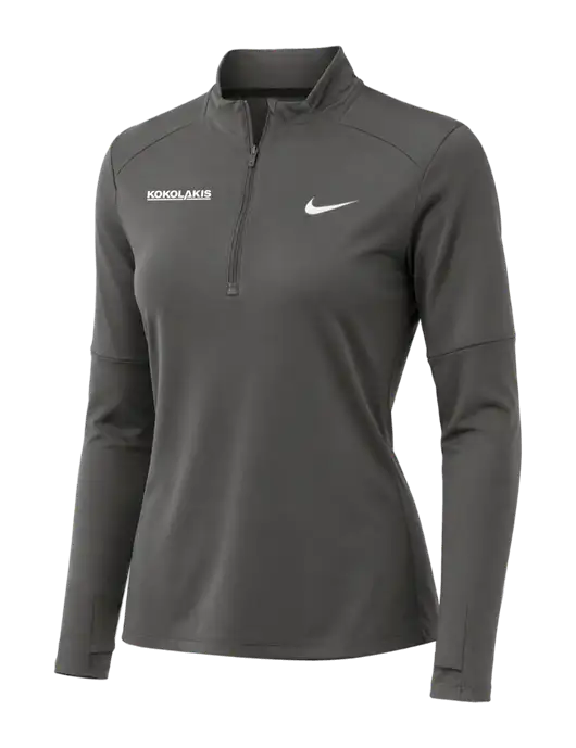 Nike Dark Grey Womens Dri-FIT Element 1/2-Zip Pullover w/Kokolakis Logo