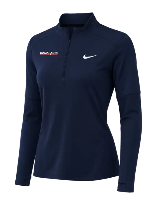 Nike Dark Navy Womens Dri-FIT Element 1/2-Zip Pullover w/Kokolakis Logo